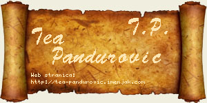 Tea Pandurović vizit kartica